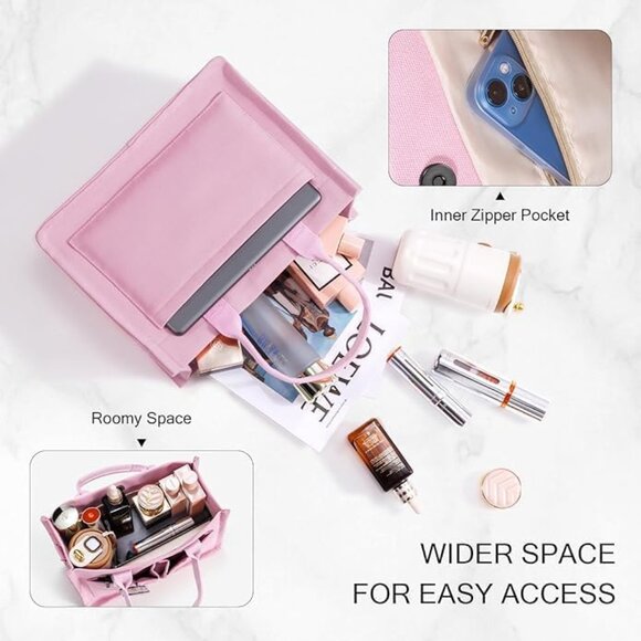 Lightweight Eco-Friendly Canvas Tote Bag for Women - Chic Everyday Essentials - Picture 2 of 7